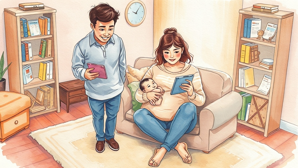 출산지원금, 왜 중요할까요? (watercolor 스타일)