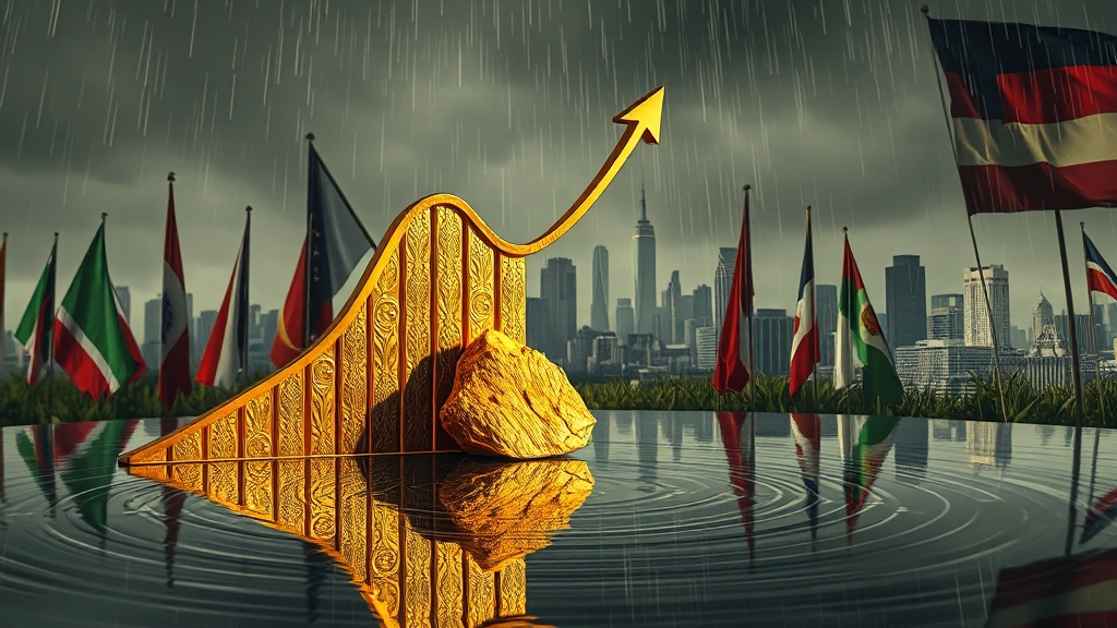 최근 금시세, 얼마나 올랐나? (realistic 스타일)