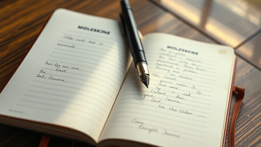 몰스킨 다이어리 특징 & 활용법 (realistic 스타일)