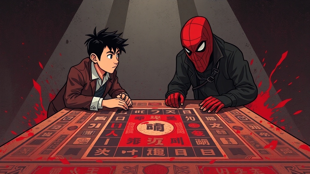 등장인물들의 운명과 결말 예측 (cartoon 스타일)