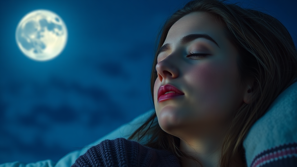 식물성 멜라토닌 부작용 및 관리 (realistic 스타일)