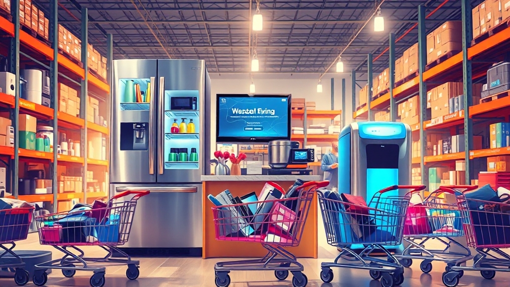 자취생 주목! 가전제품 특가 (illustration 스타일)