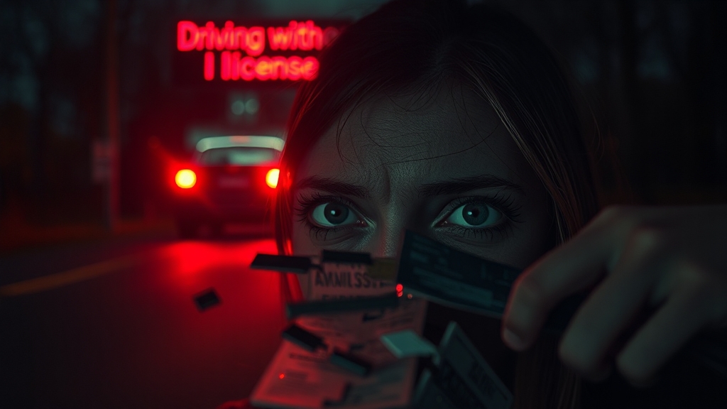 무면허 운전, 절대 안 됩니다! (realistic 스타일)