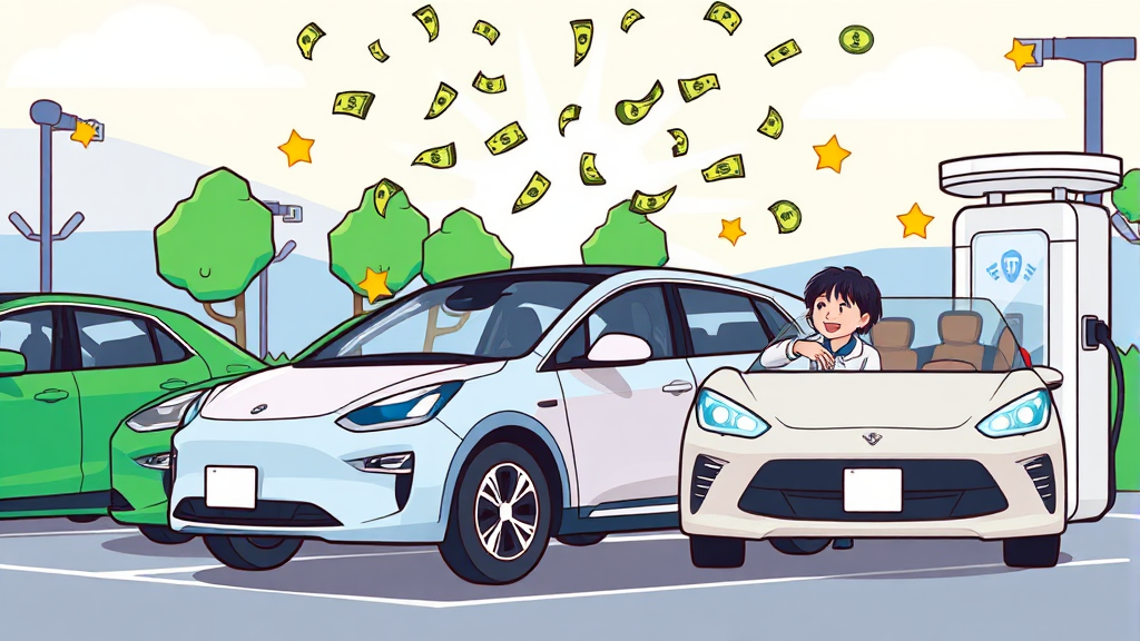 아산 전기차 보조금 관련 FAQ (cartoon 스타일)