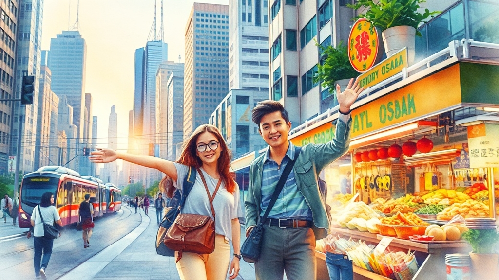 오사카 여행 준비 꿀팁 (watercolor 스타일)