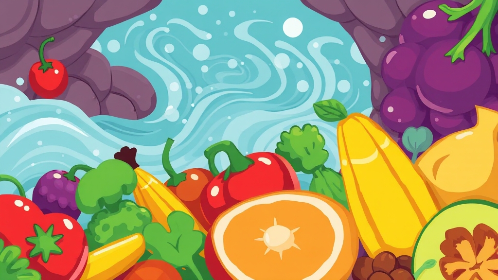 담도 건강 유지 및 관리 (cartoon 스타일)