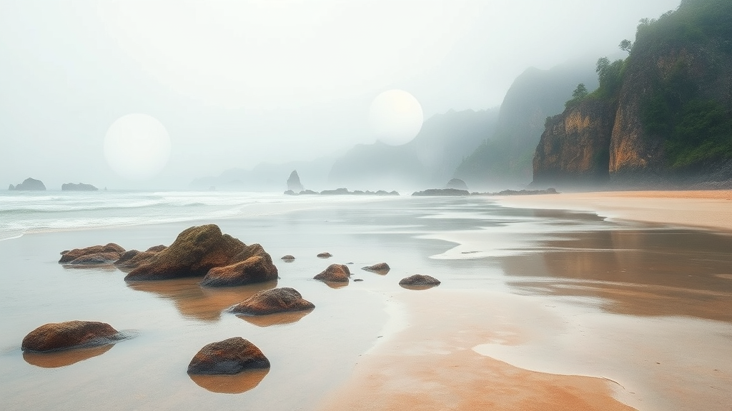 용머리해안 방문 전 필수 정보: 입장 시간 및 물때 (watercolor 스타일)