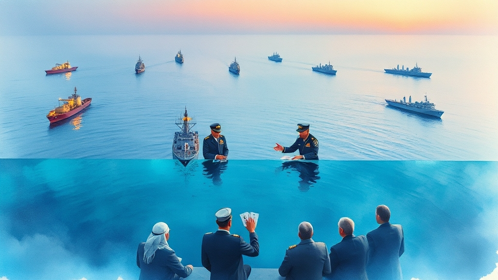 봉쇄 현실성과 시나리오 (watercolor 스타일)