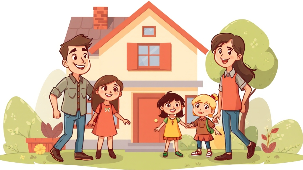 실수요자를 위한 자금 전략 (cartoon 스타일)