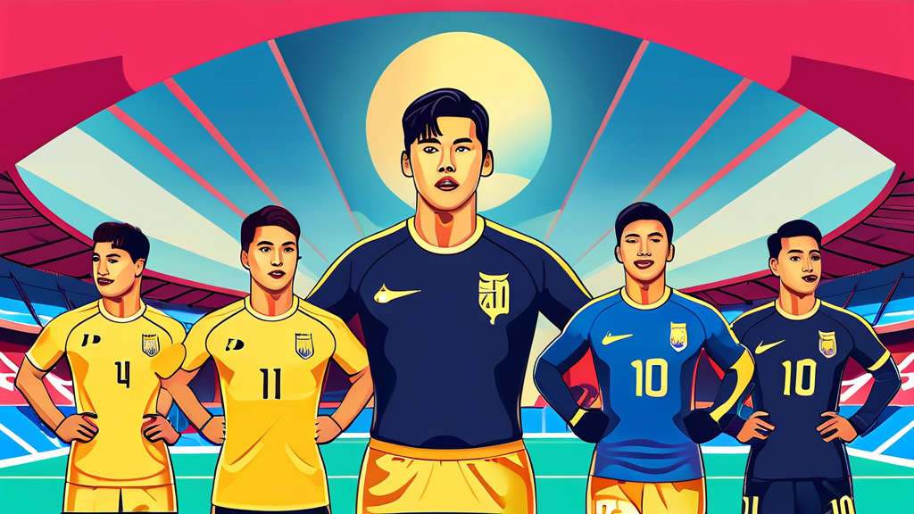 한국 축구 1000번째 A매치: 역사적인 순간의 의미 (illustration 스타일)