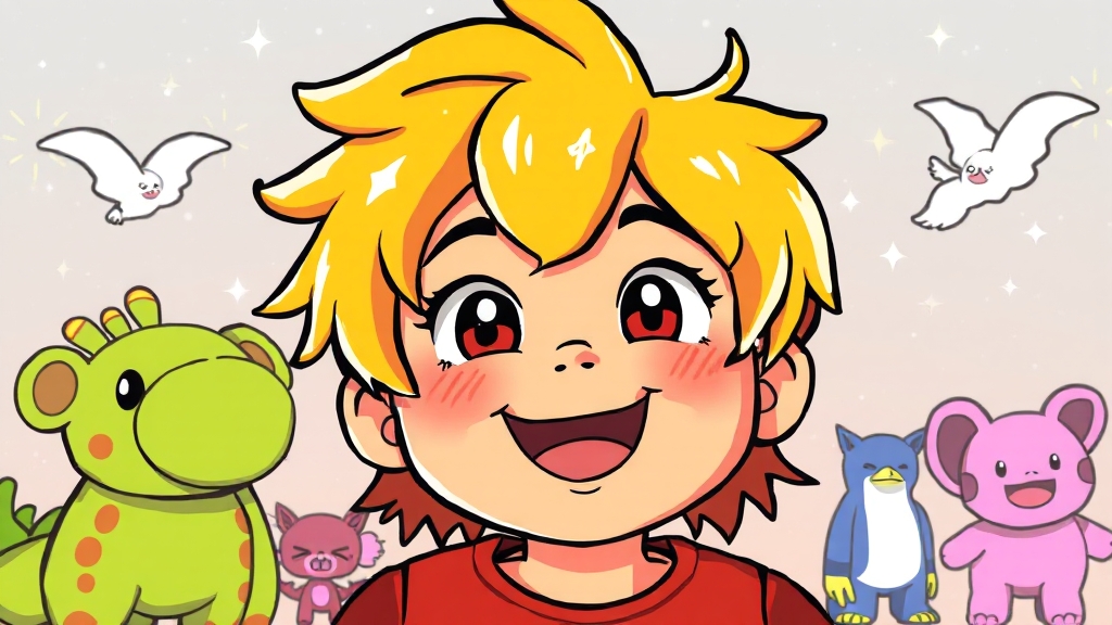 최신 해피밀 장난감 종류 (cartoon 스타일)