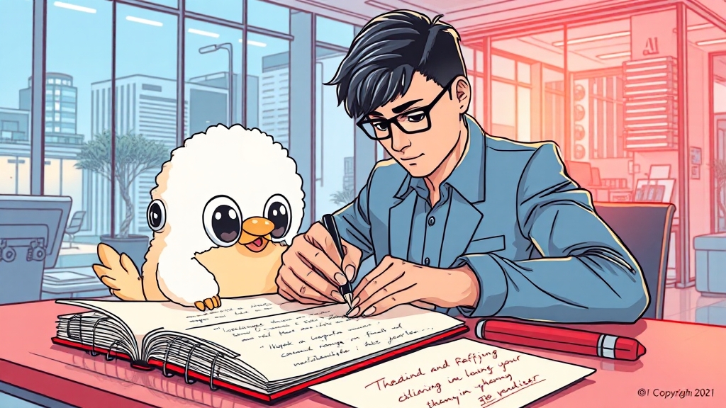 ChatGPT 자동화, 주의사항 (illustration 스타일)