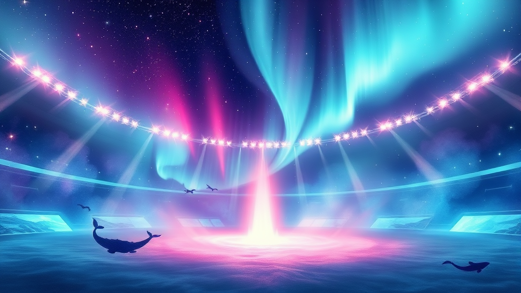 놓치면 후회! 인스파이어 아레나의 특별한 쇼와 이벤트 (watercolor 스타일)