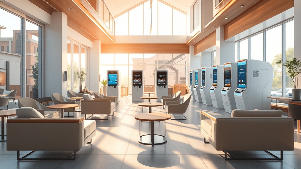 매장 시설 및 분위기 (illustration 스타일)