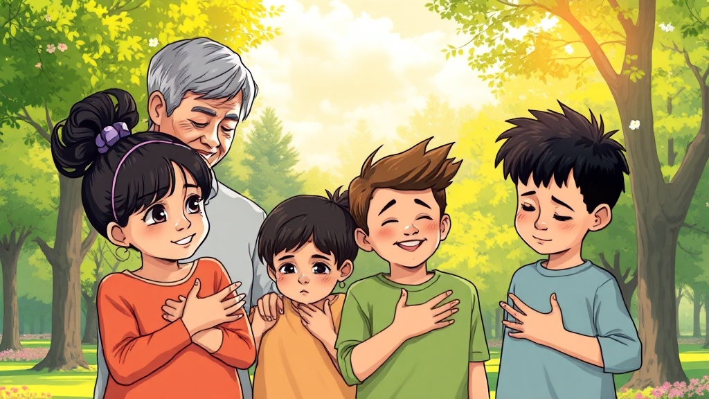 심리적 어려움과 대처 (illustration 스타일)