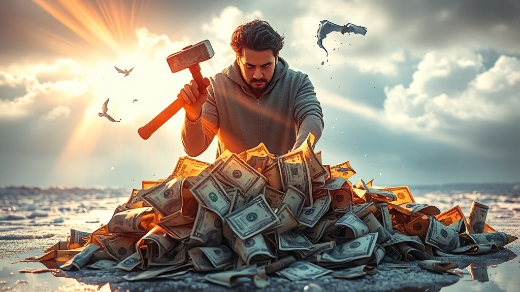 정부 주도 빚 탕감 정책, 괜찮을까요? (realistic 스타일)