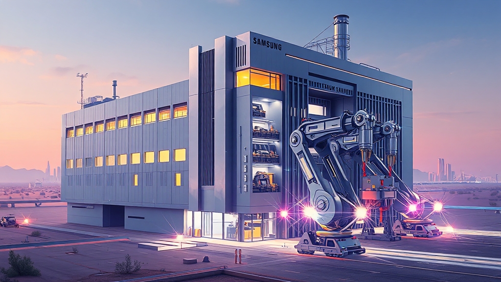 삼성 파운드리 사업 현황 (illustration 스타일)