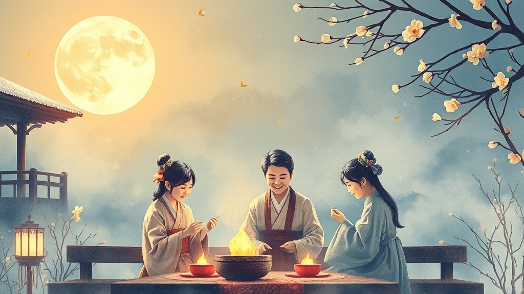 상황별 추석 인사말 모음 (watercolor 스타일)
