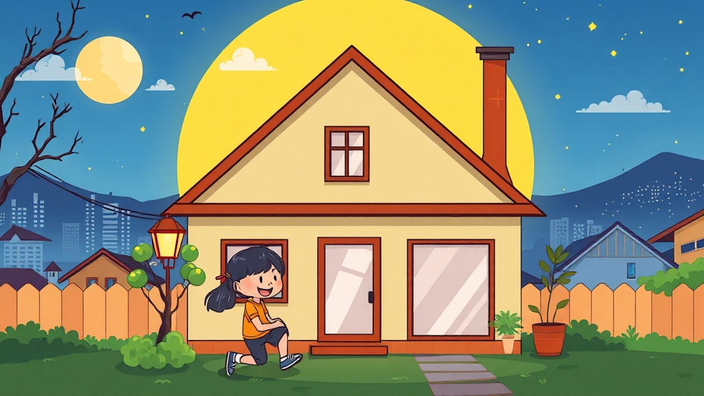 주거비 부담 경감 정책 (cartoon 스타일)