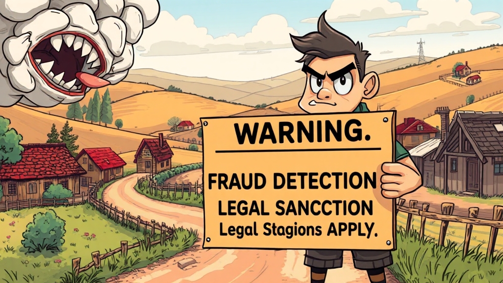 부정 수급은 절대 금지! (cartoon 스타일)