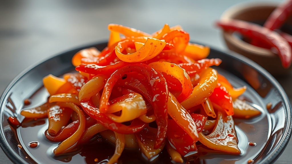 고추장아찌 담그는 방법 (realistic 스타일)