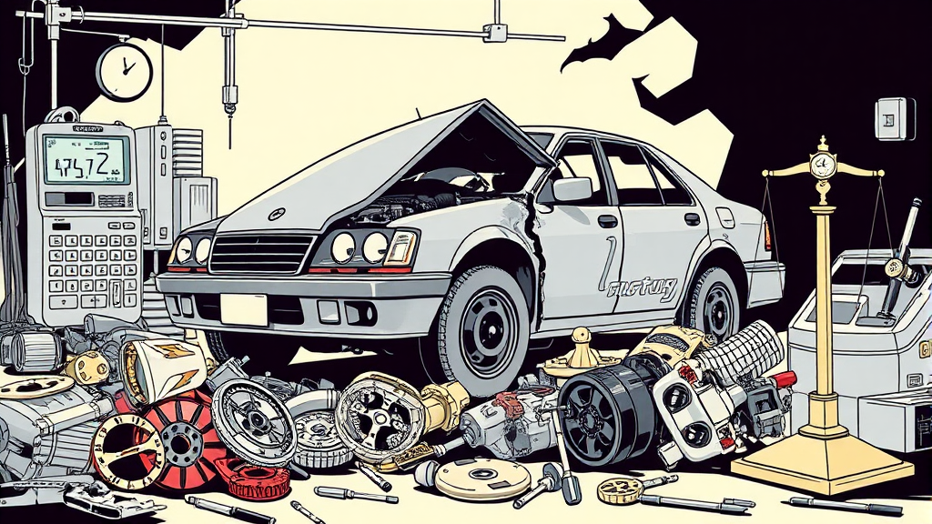 자차 보험, 왜 필요할까? (illustration 스타일)