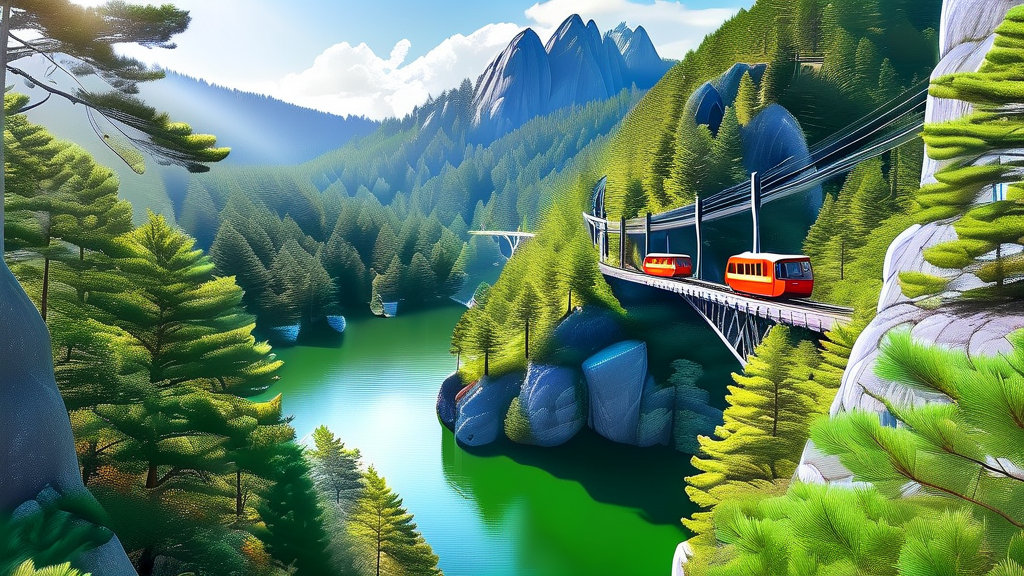 케이블카와 모노레일, 무엇을 선택할까? (realistic 스타일)