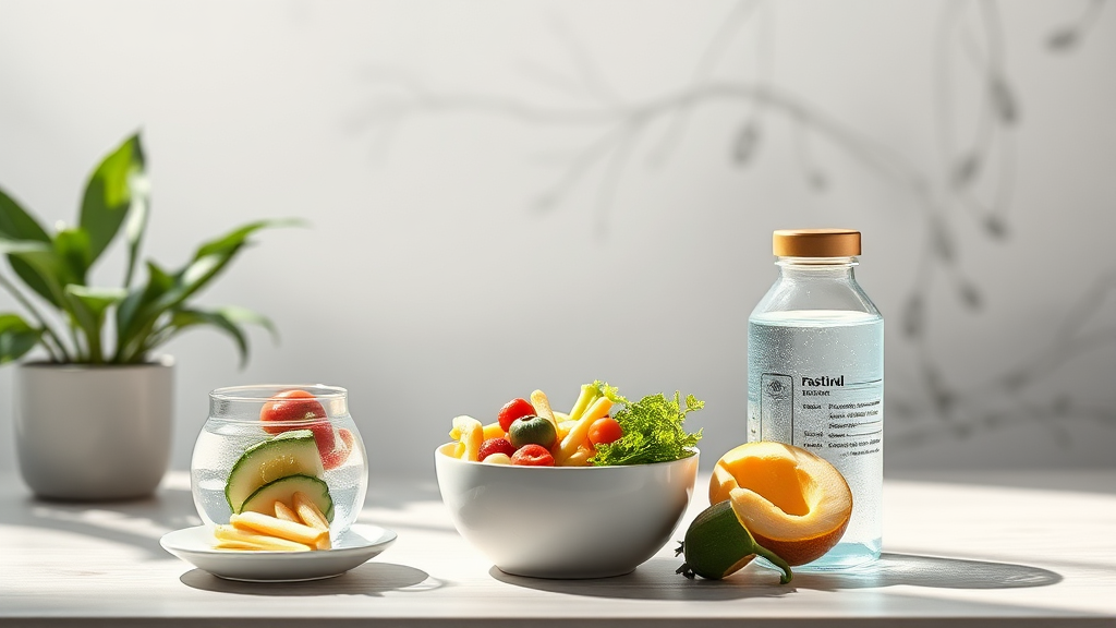 간헐적 단식, 효과를 높이는 식단과 운동 (realistic 스타일)