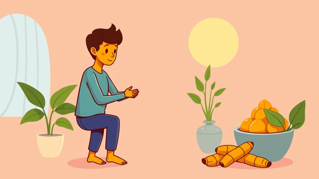 커큐민의 놀라운 효능 (cartoon 스타일)