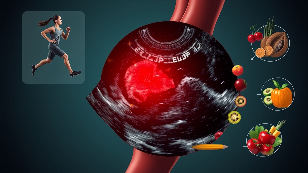 검사 결과 및 건강 관리 (illustration 스타일)