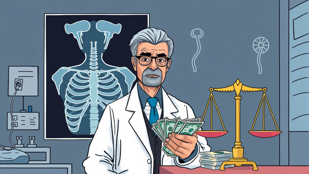 향후 치료비, 왜 못 받을까? (illustration 스타일)