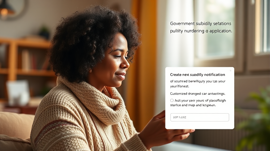 놓치는 지원금 없도록! 보조금24 알림 설정 및 주의사항 (realistic 스타일)