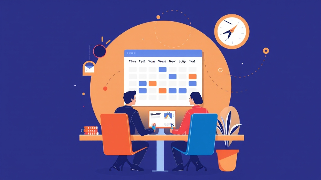 코파일럿 캘린더 활용 팁 (illustration 스타일)