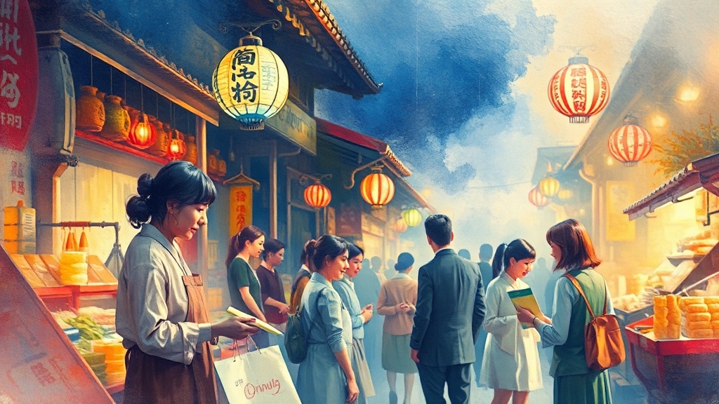 온누리상품권 사용 시 주의사항 (watercolor 스타일)