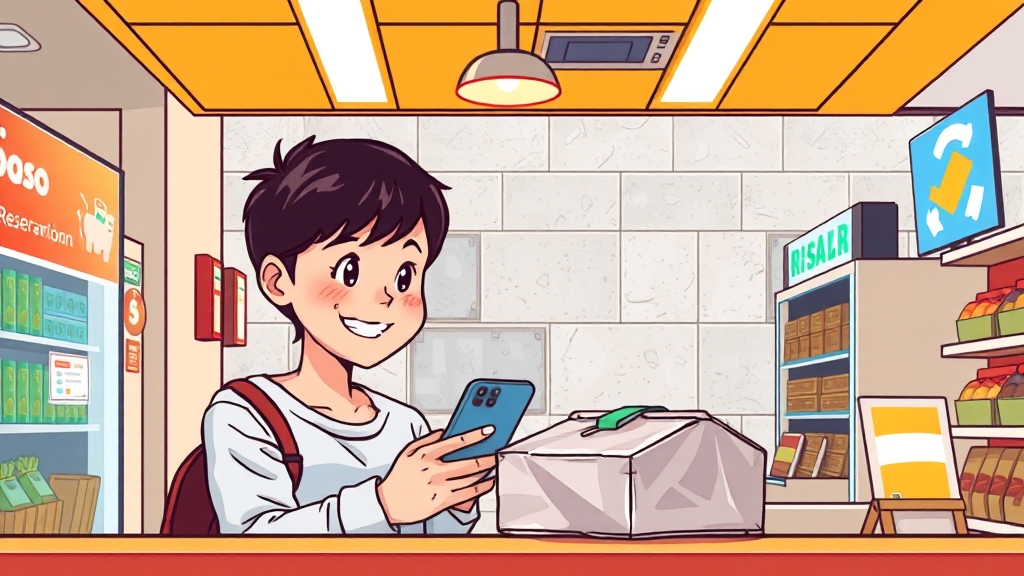 반값 택배 이용 가이드 (cartoon 스타일)