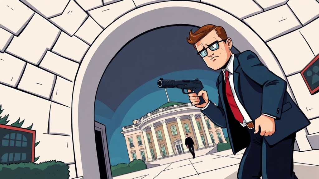 나이트 에이전트: 숨 막히는 첩보 액션 (cartoon 스타일)