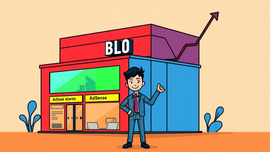 블로그 수익 구조 파악 (cartoon 스타일)