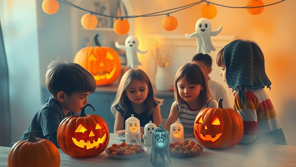 할로윈 분장, 파티, 추억 만들기 (watercolor 스타일)