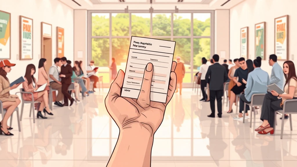 수능 원서 대리 접수 안내 (illustration 스타일)