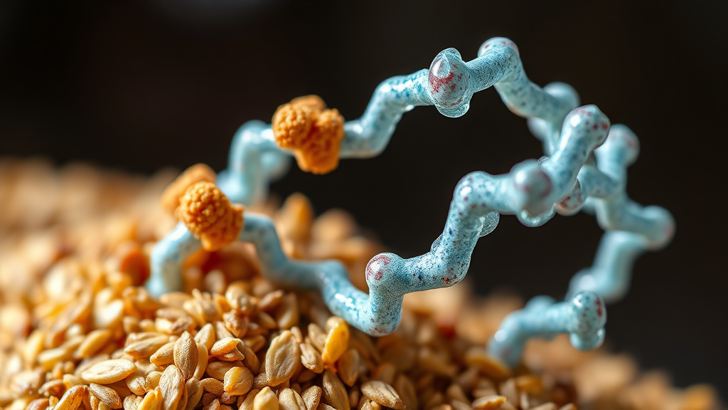 카뮤트 효소의 놀라운 효능과 우리 몸에 미치는 영향 (realistic 스타일)