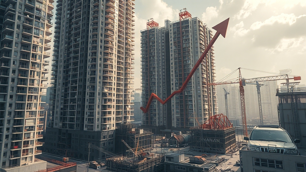 부동산 시장 현황 및 전망 (realistic 스타일)