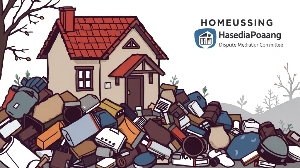 분쟁 해결, 조정 제도 활용 (illustration 스타일)