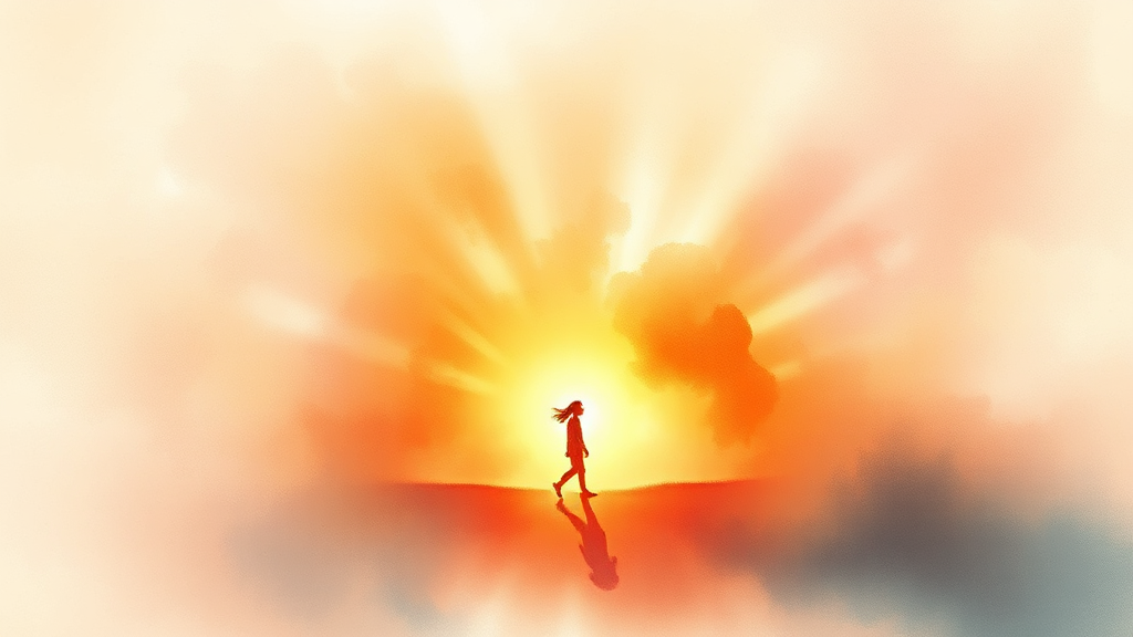 실업급여, 희망의 디딤돌 (watercolor 스타일)