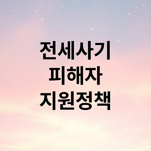 전세사기
피해자
지원정책 (전세 사기 피해자 지원 대책 2026, 어떤 도움 받나?)