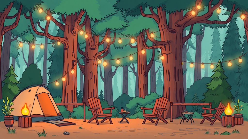 캠핑 후기 & 총정리 (cartoon 스타일)