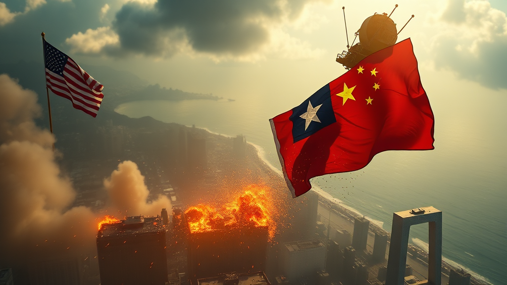 경쟁 환경 및 지정학적 리스크: 엔비디아 주가에 미치는 영향 (realistic 스타일)