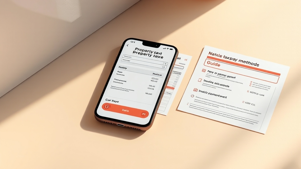 재산세, 간편하게 납부하는 방법 (realistic 스타일)