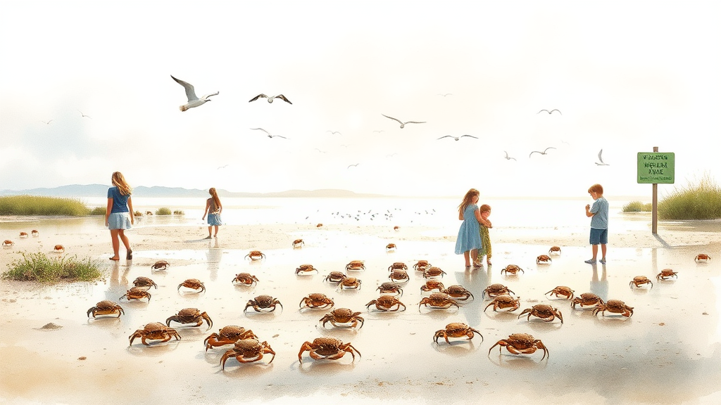 무안 황토갯벌랜드: 특별한 체험과 볼거리 (watercolor 스타일)