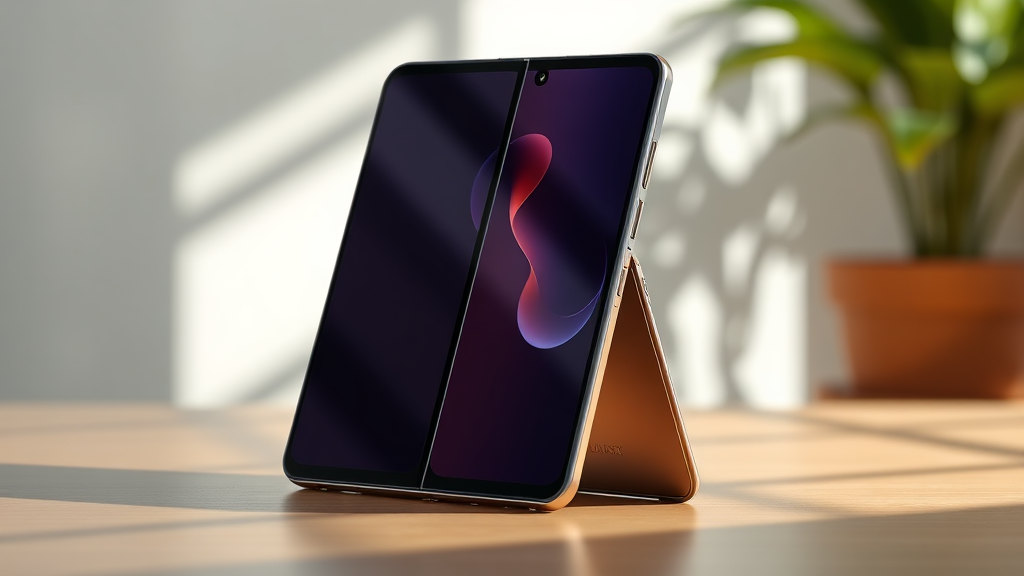 새로운 폴더블폰의 등장 (realistic 스타일)