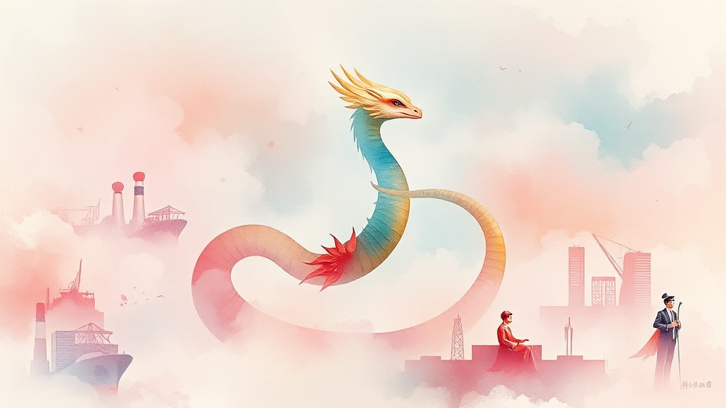 미래 전망 및 시나리오 (watercolor 스타일)